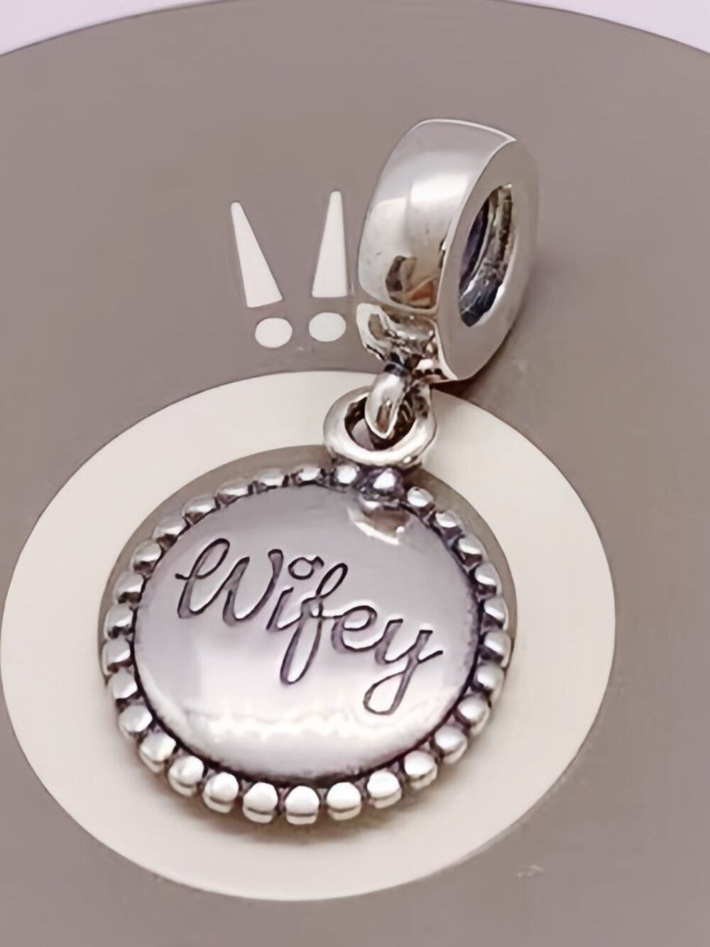 Pandora Wifey Exclusive Charm Travel Pendant,S925 Sterling Silver Jewelry
